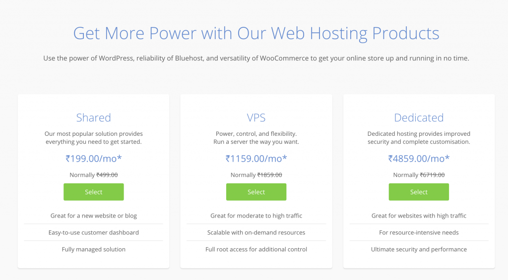Bluehost Services