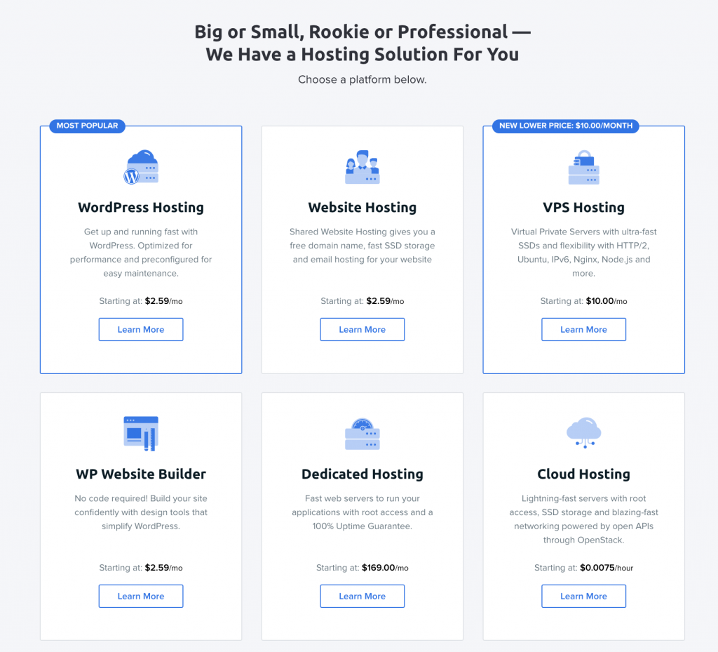 Dreamhost Hosting Plans