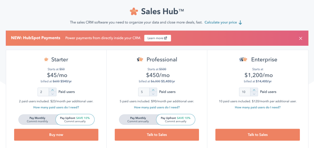 Sales Hub