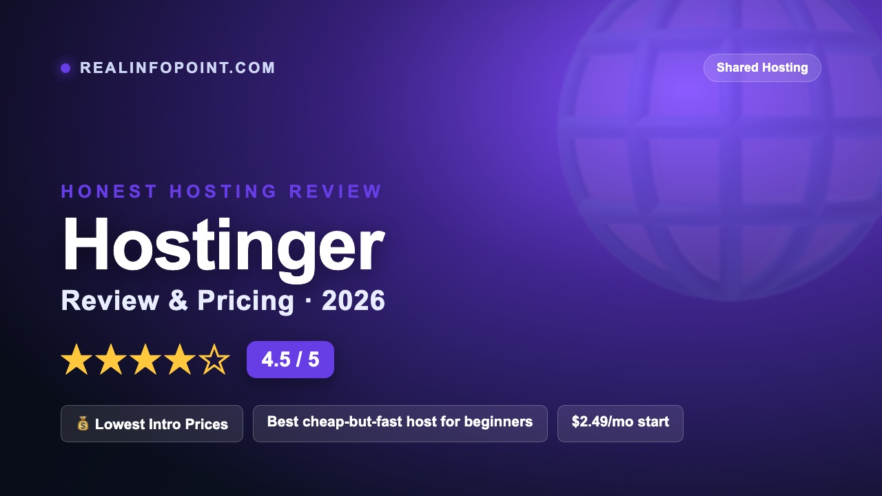 Hostinger Review 2026 — pricing, speed, pros and cons