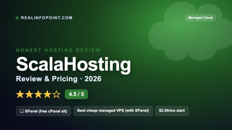 ScalaHosting Review 2026 — pricing, speed, pros and cons